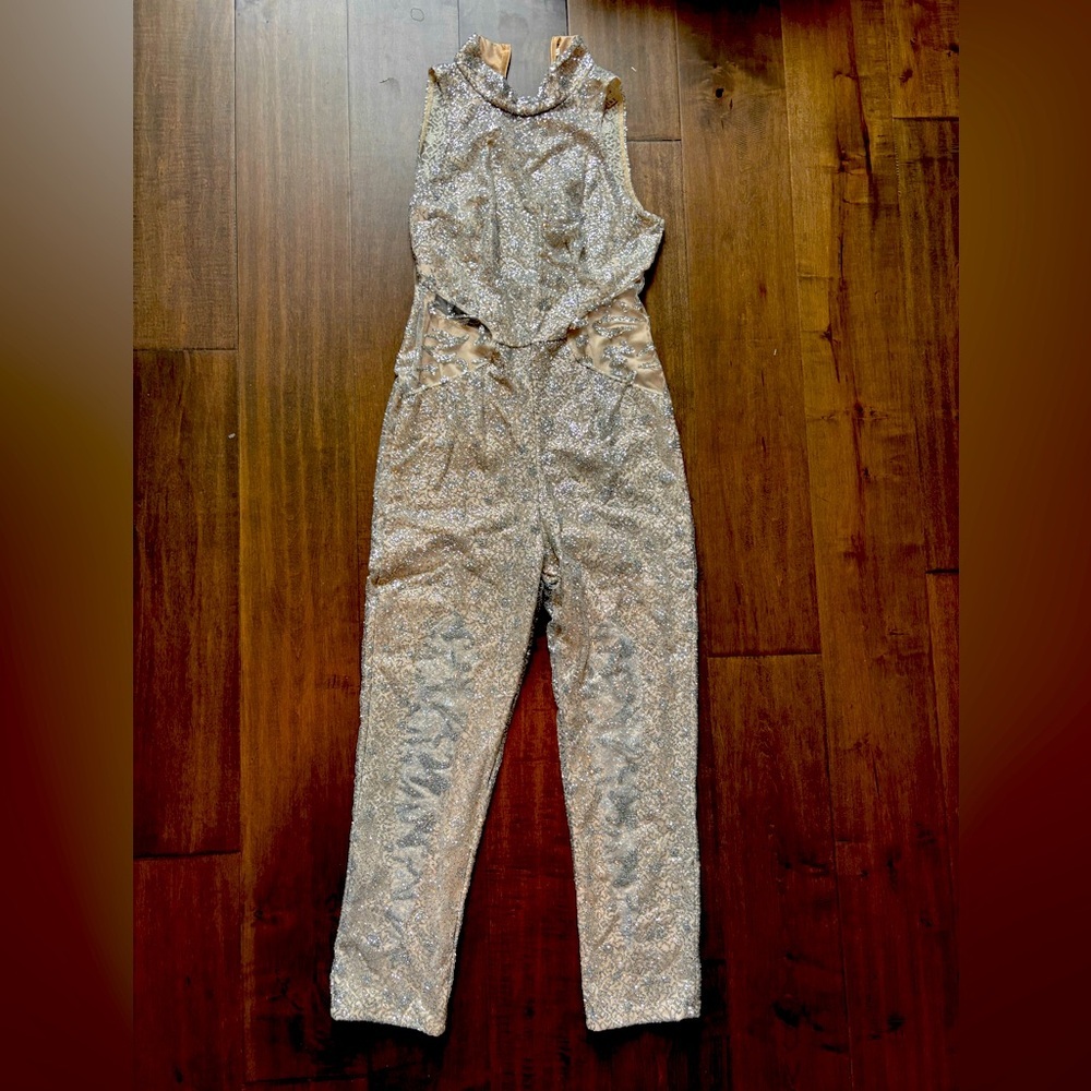 Elegant Silver Jumpsuit